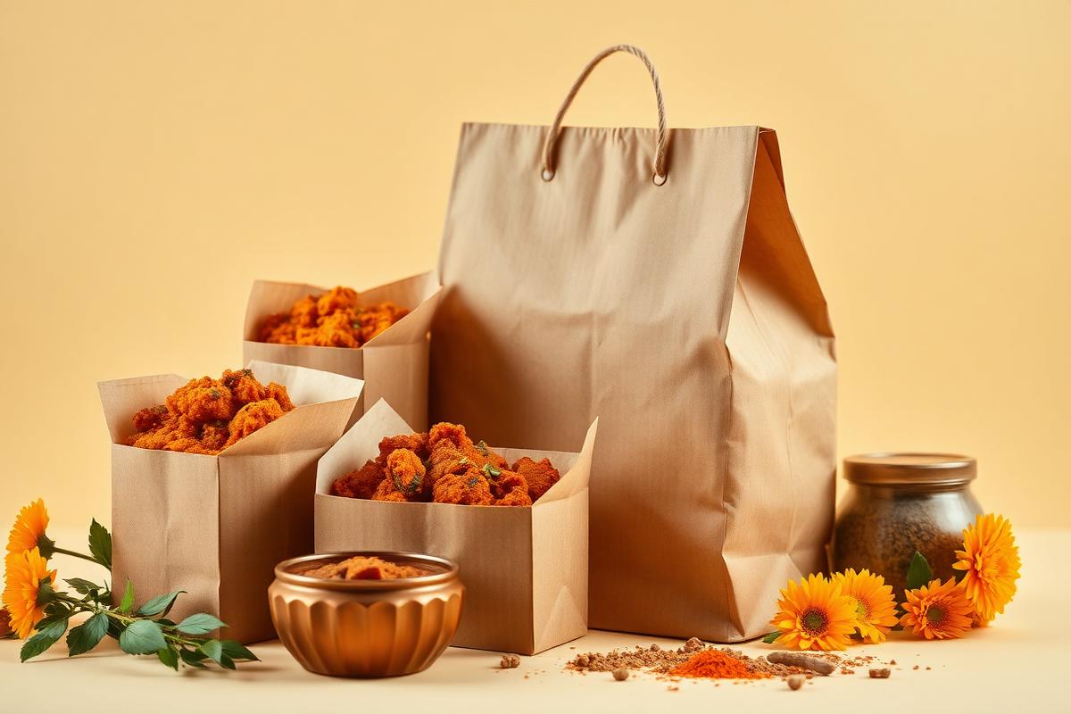 Premium homemade food packed for delivery